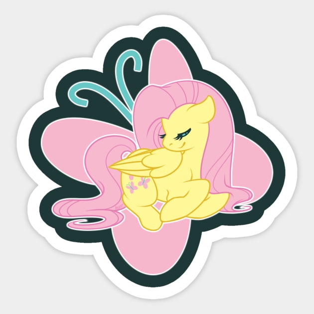 Kind Fluttershy Sticker by Eiskafe